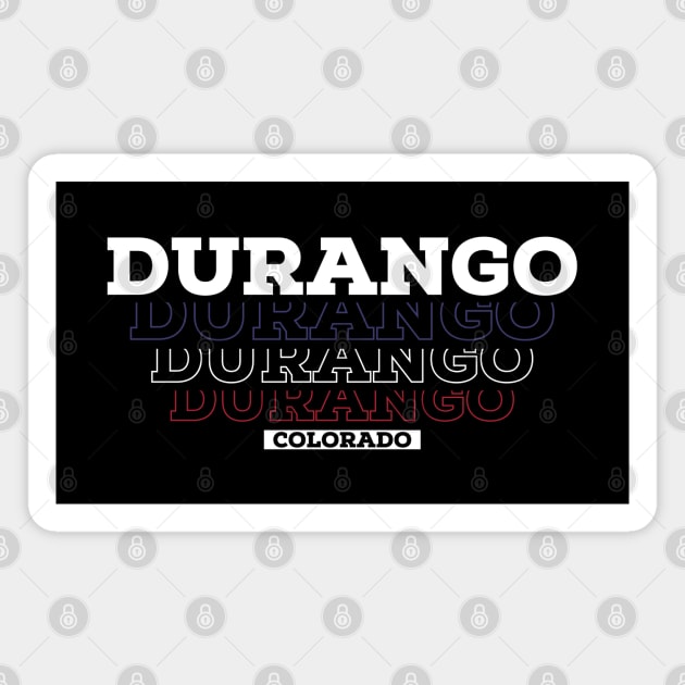 Durango Colorado USA Colors Magnet by Zen Cosmos Official